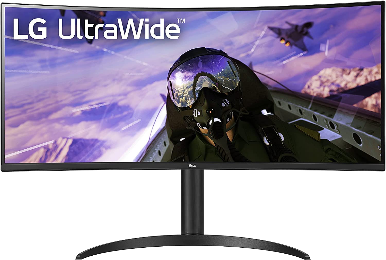 LG 34WP65C-B UltraWide Monitor de computadora de 34 Pulgadas QHD (3440 x 1440) 160Hz, HDR10, AMD FreeSync Premium, Altavoz Integrado, diseño sin Bordes, Soporte de inclinación/Altura, Puerto HDMI