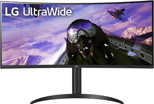 LG 34WP65C-B UltraWide Monitor de computadora de 34 Pulgadas QHD (3440 x 1440) 160Hz, HDR10, AMD FreeSync Premium, Altavoz Integrado, diseño sin Bordes, Soporte de inclinación/Altura, Puerto HDMI