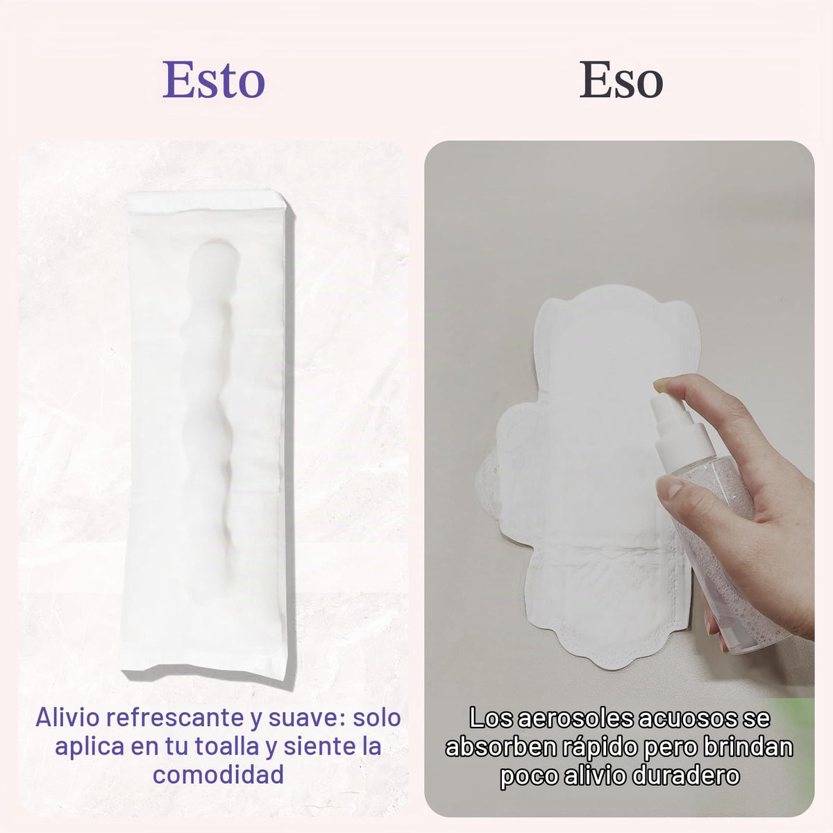 Purcomfy Espuma Calmante Perineal para el Cuidado Posparto Refrescante