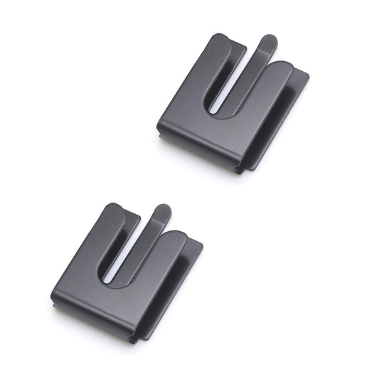 Kymate CB - Soporte para micrófono de radio móvil para Yaesu Icom Vexter Motorola Kenwood MH48 MH36 HMN3596 HM133V HLN9073 GM300/340/950 CM200/300 Gancho de metal para coche, paquete de 2