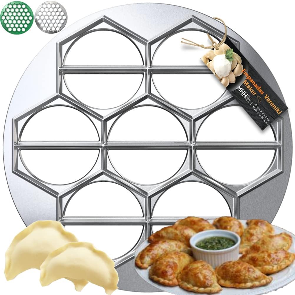 Molde de Masa Empanada Maker Plateado de Aluminio