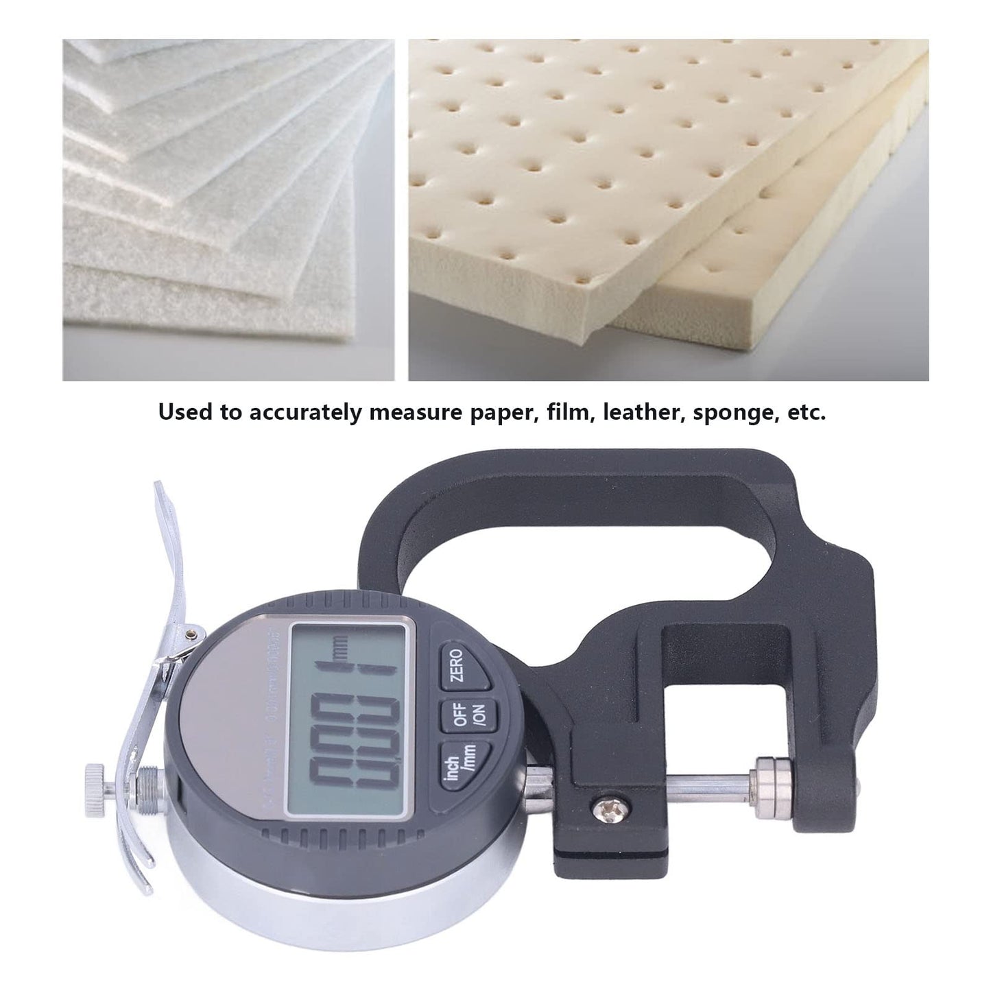 Medidor de Espesor LCD para Precisión Duradera 0.00005 pulg