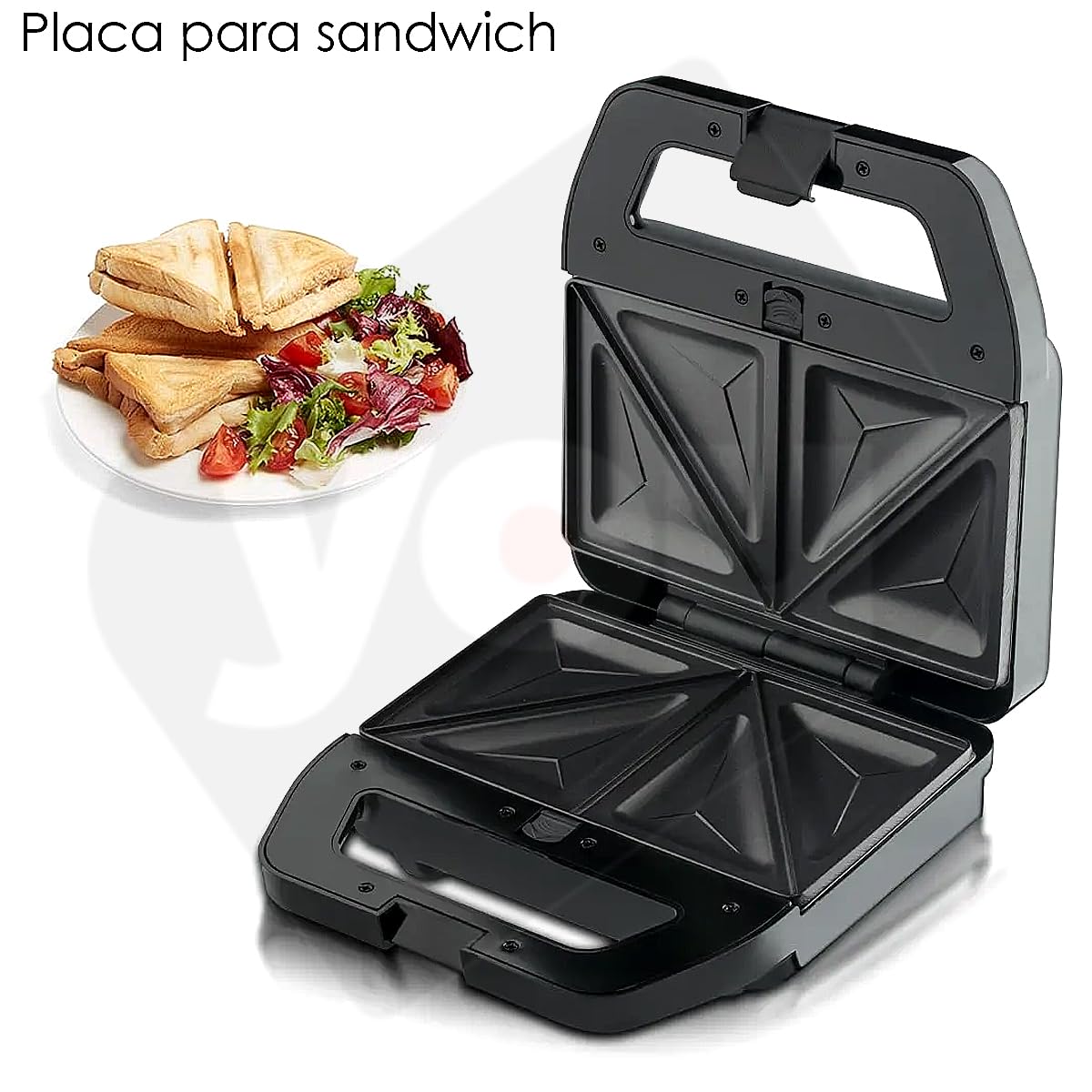 Juego de Planchas YOU 6 en 1 con Parrilla y Placa Antiadhesiva Extraíble para Hombre