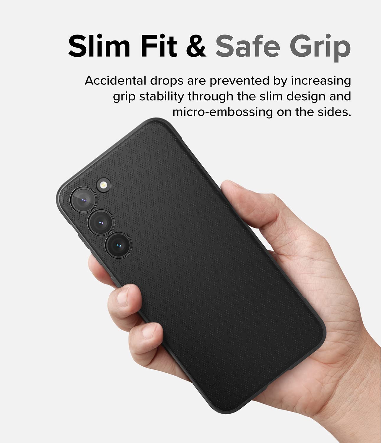 Funda Samsung Galaxy S23 Plus Ringke Onyx Black Antihuellas Antideslizante