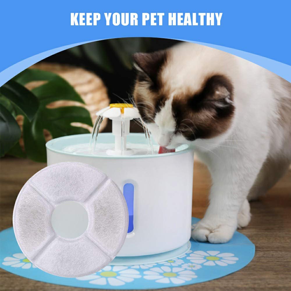 Filtros Fuente para Mascotas Paquetepensador Blanco de Carbono para Gatos y Perros