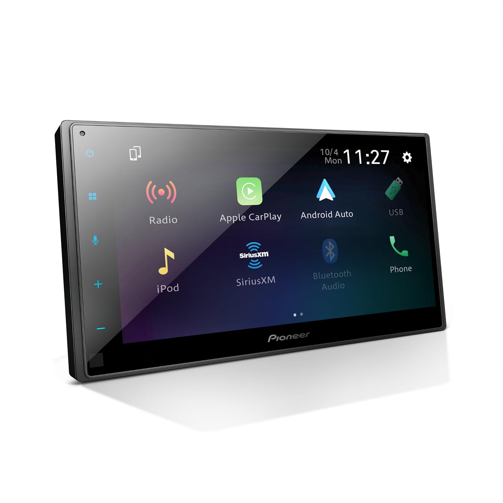 Radio HD Doble DIN Pioneer 6.8 Pulgadas Capacitiva con Apple CarPlay y Android Auto Inalámbrico y Bluetooth para Automóviles
