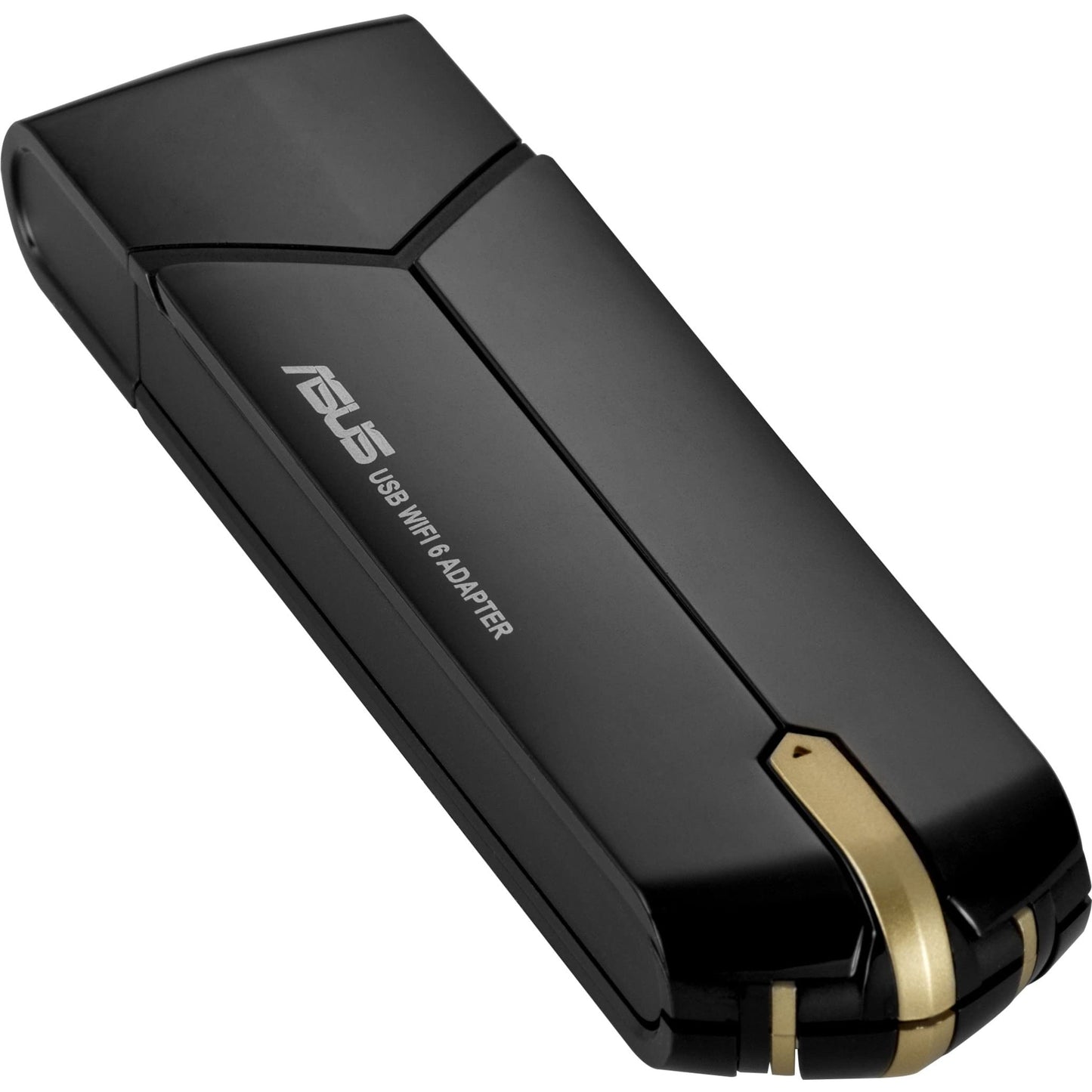 Adaptador WiFi USB Asus WiFi 6 AX1800, USB-AX56, WiFi 6 de doble banda, soporte 2x2, juegos y transmisión, Plug-and-Play, seguridad de red WPA3, MU-MIMO, Beamforming