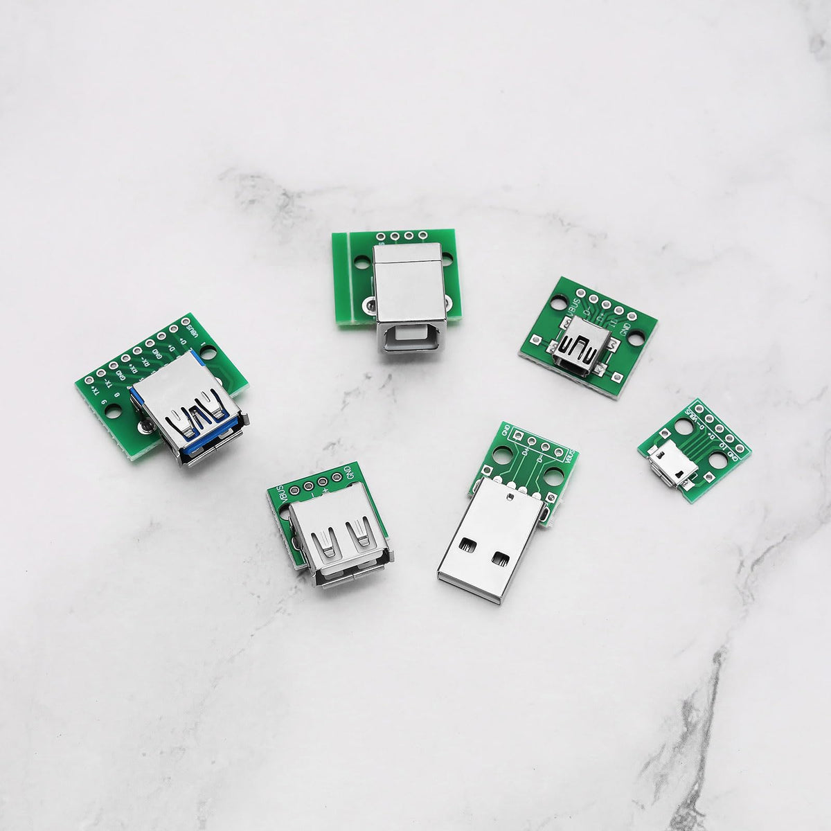 Módulo Adaptador Convertidor USB a DIP Breakout Be In Your Mind Verde 18 Unidades