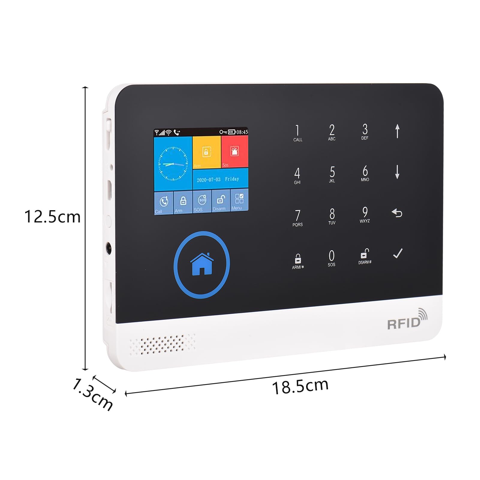 Feiniao Sistema de Alarma para Casa WiFi gsm Pantalla TFT de 2.4 Pulgadas, Kit de Sistema de Seguridad Hogar, Alarma Antirrobo Inalámbrico con Sensores de Puertas y Ventanas Sensor de Movimiento PIR