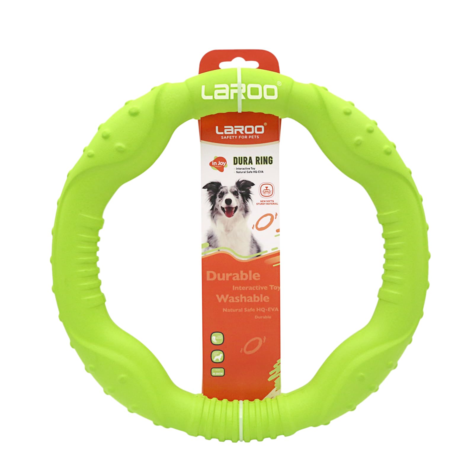 Juguete Interactivo LaRoo Negro para Perro con Limpieza Dental y Enriquecimiento