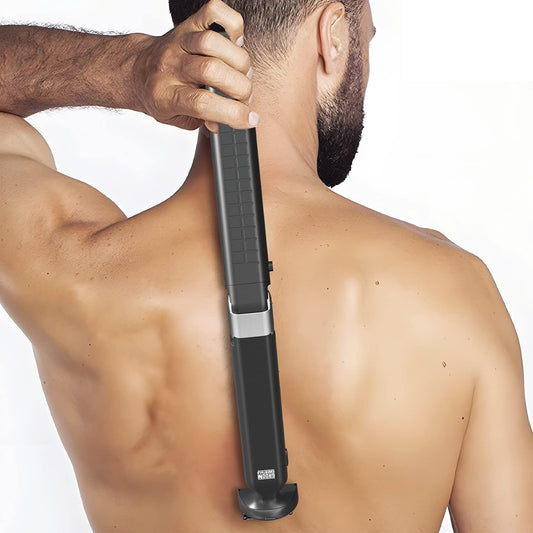 Chargeworx - Afeitadora eléctrica de espalda y recortadora de cabello para hombres, con hoja trasera extensible y maquinilla de afeitar eléctrica para zonas difíciles de alcanzar y herramientas de