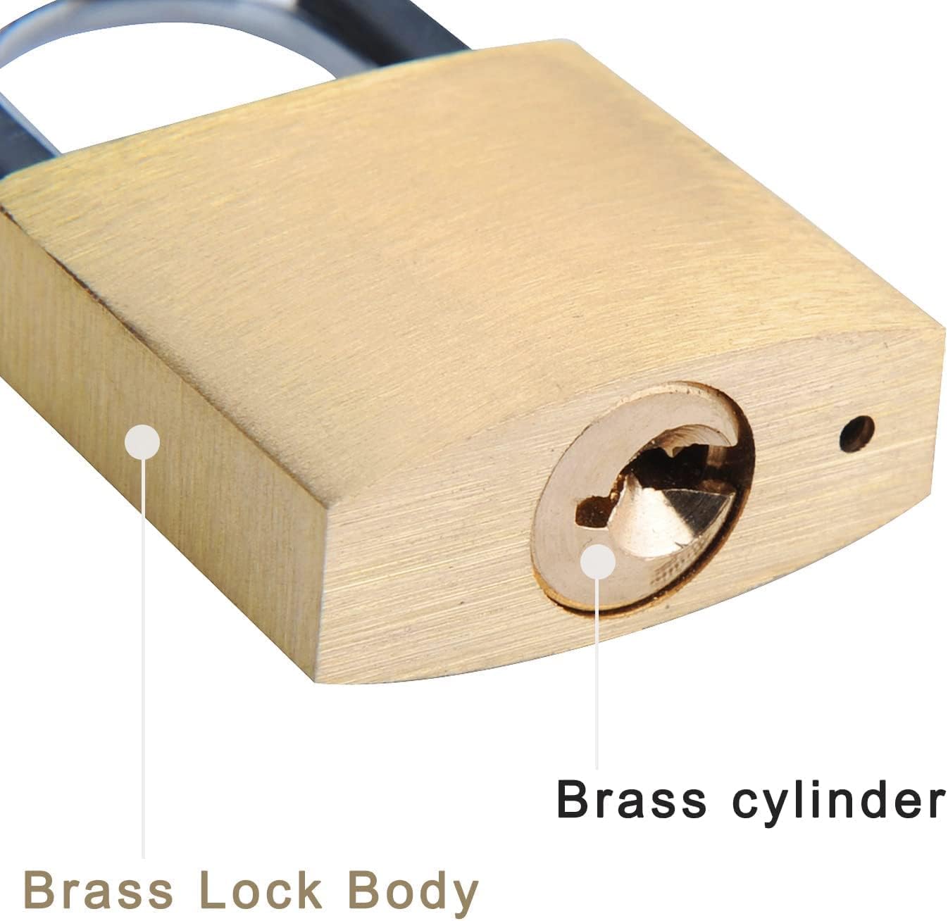 Juego de Candados SEPOX Latón Sólido y Aluminio Alta Seguridad