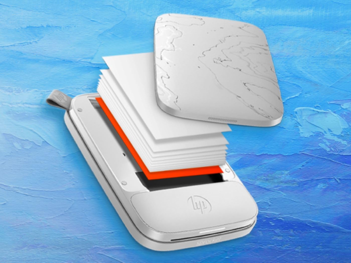 HP Zink Photo Paper for Sprocket Plus Instant Photo Printer, 20 Sticky Backed Sheets (2FR23A)
