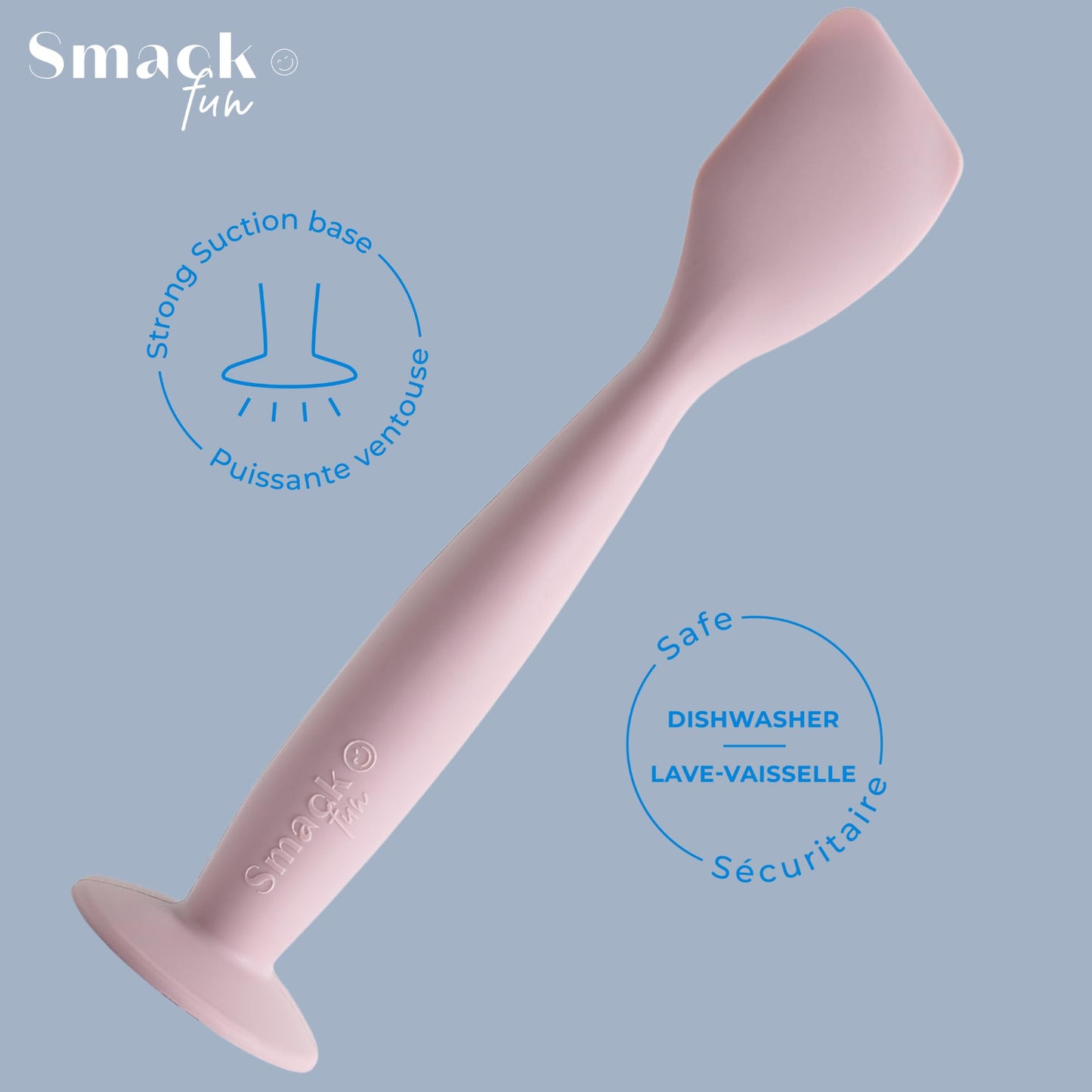 Smack Fun Aplicador de crema para pañal de silicona suave con base de succión | Espátula para crema para la dermatitis del pañal | Elementos esenciales para la bolsa de pañales (Tradewinds)