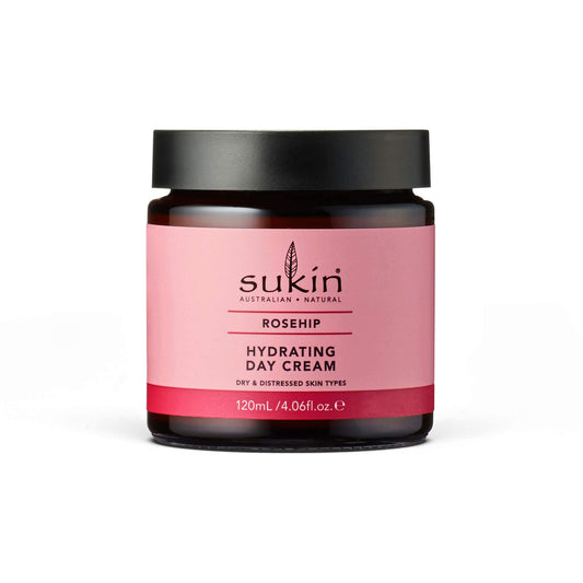 Sukin Rose Hip Hydrating Day Cream 120ml Natural Face Moisturiser by Sukin