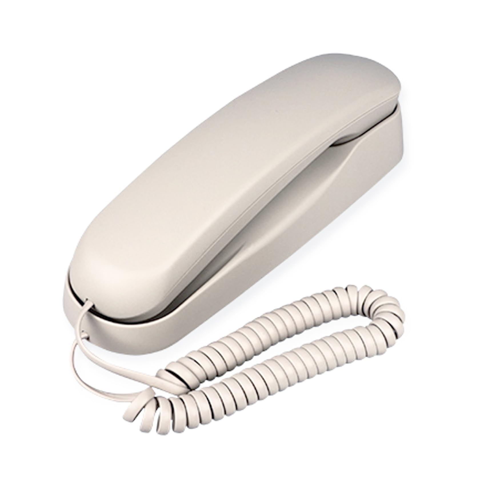 Teléfono de pared con cable blanco, TelPal pequeño teléfono de pared analógico para personas mayores, teléfonos de línea fija de un solo hilo, sin necesidad de alimentación AC o batería