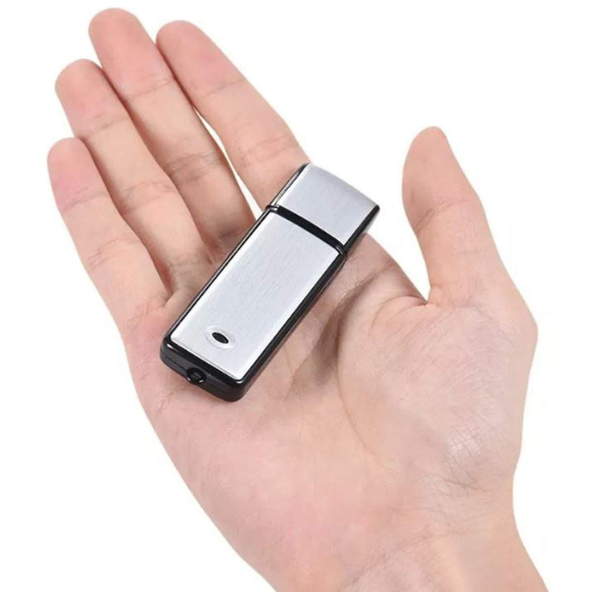 Grabadora de Voz Digital GoGo electronics Gris con Micrófono USB de 8 GB y Batería Recargable