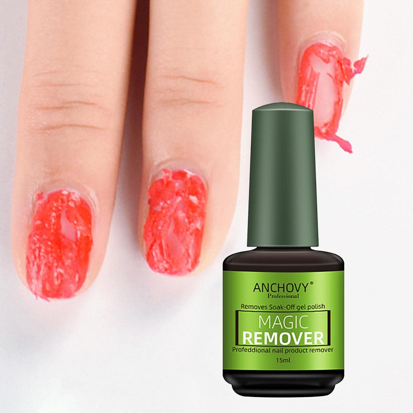 Removedor ANCHOVI De Gelish Para Uñas 15ml - Quita Esmalte De Gel Mágico Sin Dañar