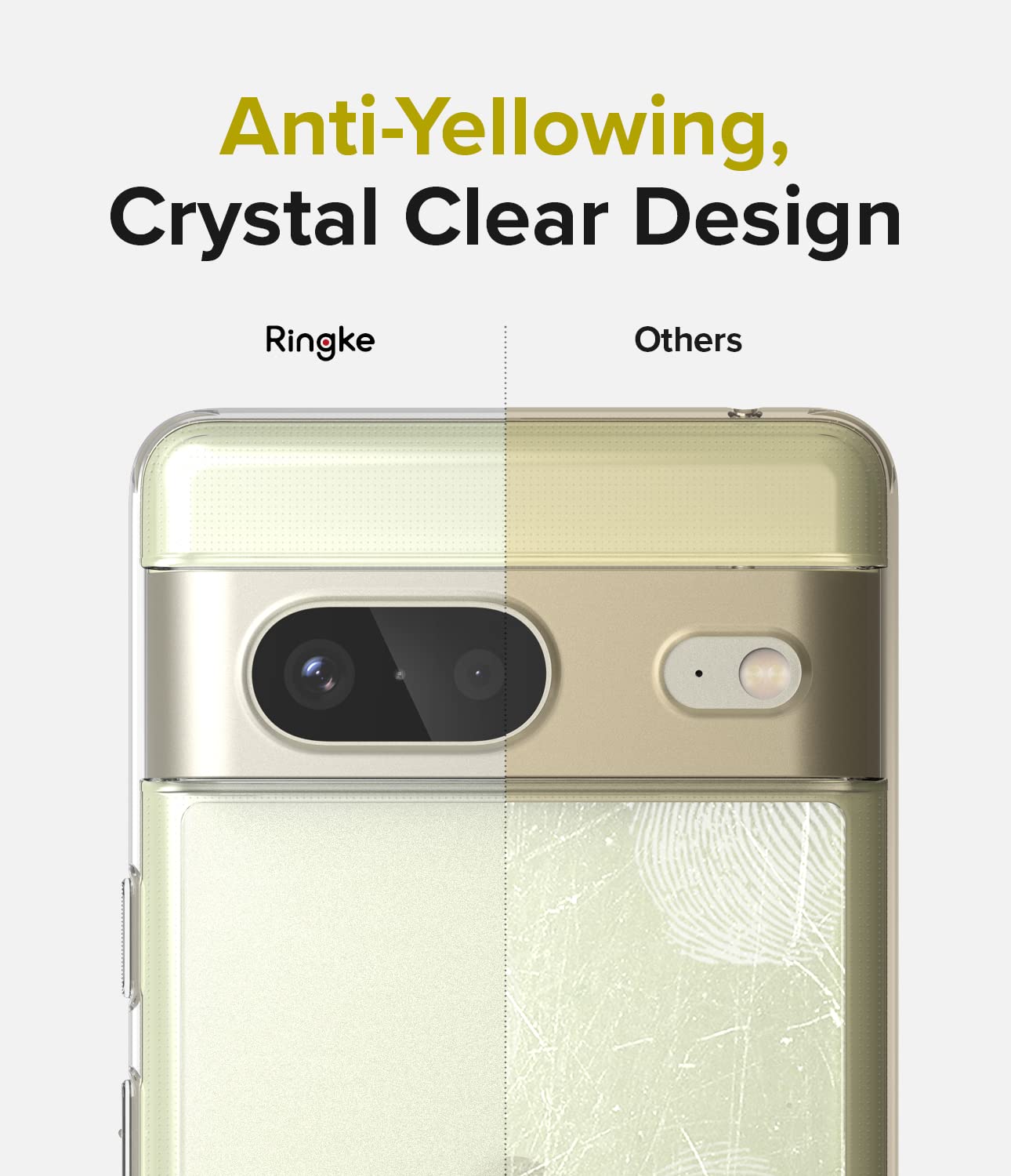 Funda Ringke Fusion Matte Transparente Anti Huella para Google Pixel 7 5G