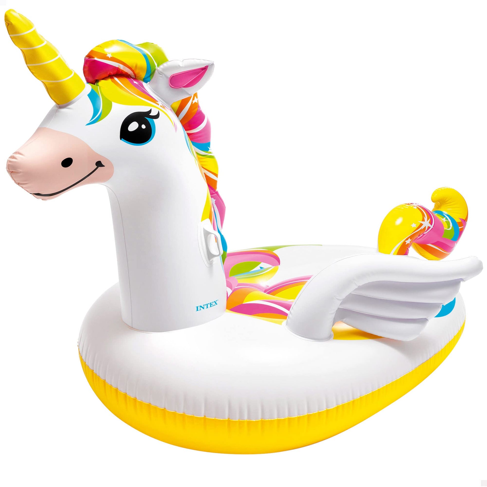 Intex Flotador de Gigante Unicornio Isla Montable Inflable para la alberca Hinchable para Playa, Piscina | 57291