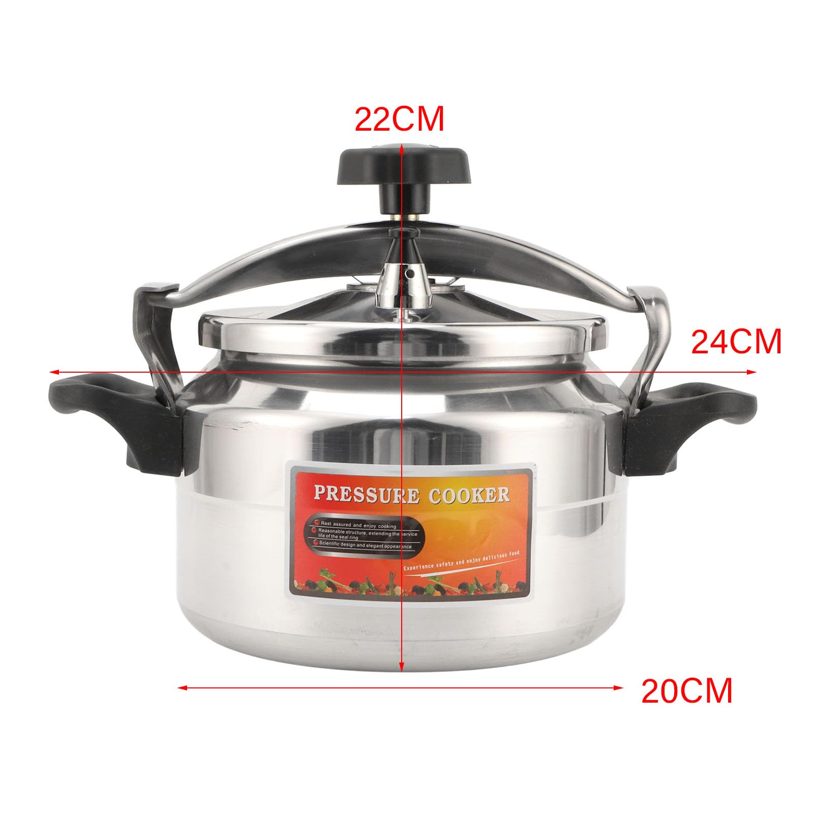Olla a Presión Tuwei Aluminio Envasadora Segura para Cocina de Inducción y Gas (4L)