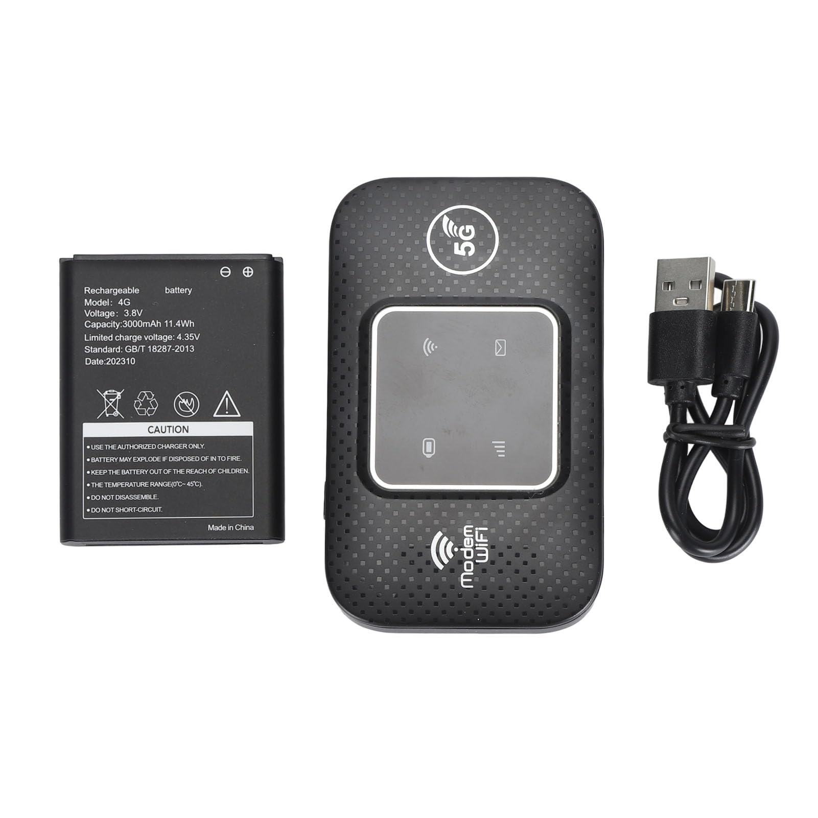 GOWENIC WiFi Portátil 4G LTE, M9 LED Versión Europea 300 Mbps Punto de Acceso WiFi Móvil Portátil para Viajes, 4G MIFI Portátil WiFi en Movimiento Compatible con 10 Dispositivos, Batería