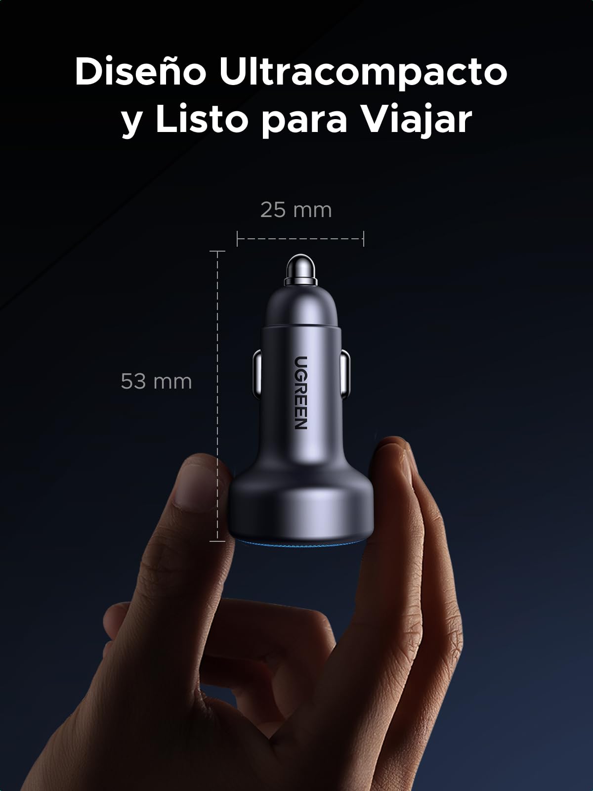 UGREEN 30W USB C Cargador Auto Carga Rápida, 3 Puertos 2 USB C Adaptador Auto Tipo C A, QC/PD 3.0 Cargador para Coche Compatible con iPhone 16 15 Pro Max, Pixel 9 8 7, Galaxy S25 S24 S23, iPad Pro Air