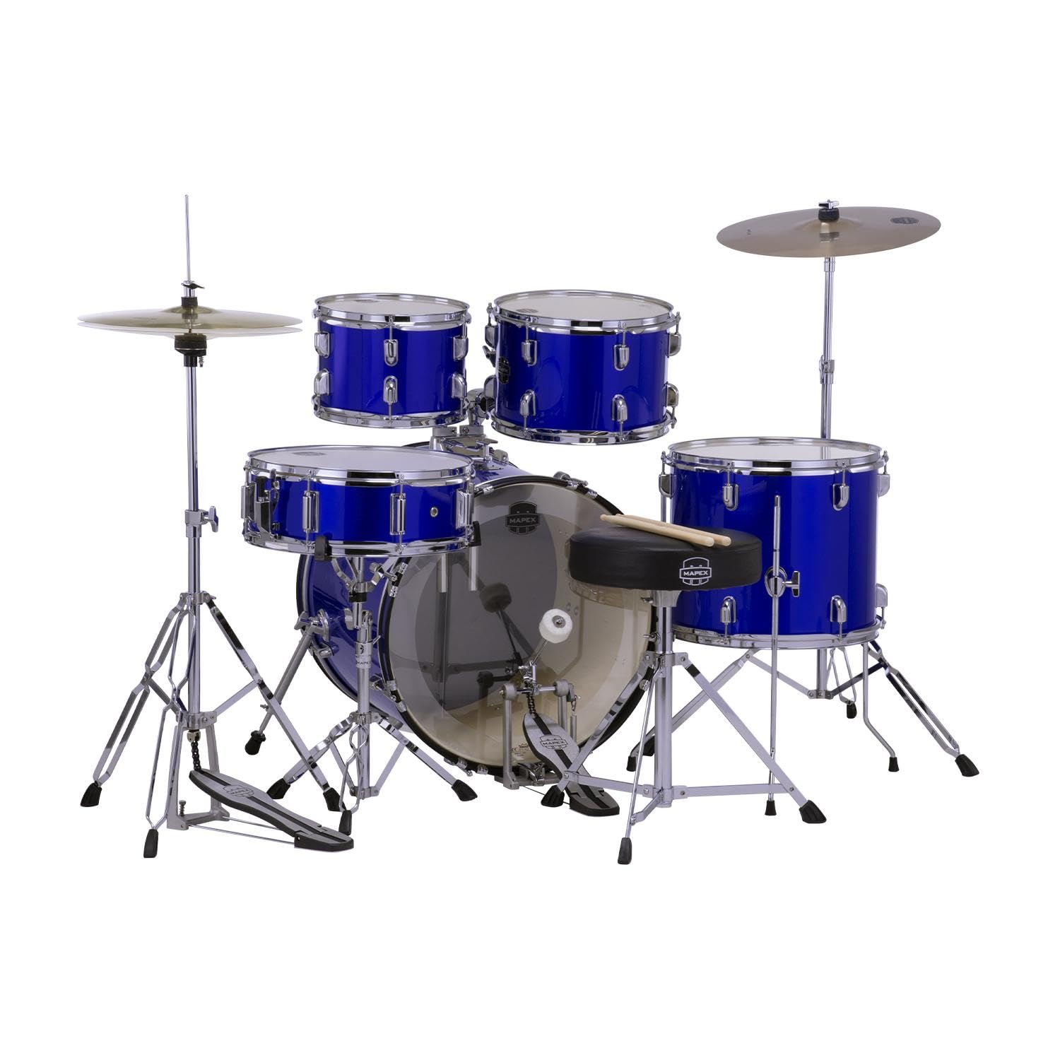 MAPEX CM5044FTC-IB-SC Batería Acústica Serie COMET de 5 Piezas Color Índigo Blue
