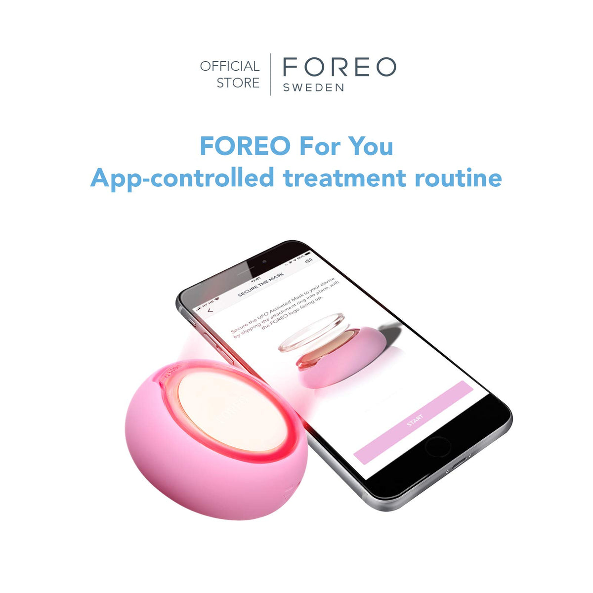 FOREO - Máscara activada por Ufo (6 unidades), H2Overdose, 1 pieza