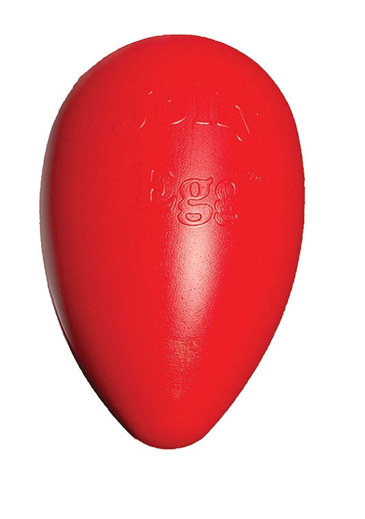 Jolly Pets Egg Plastic Ball for Pets, 12-Inch, Red