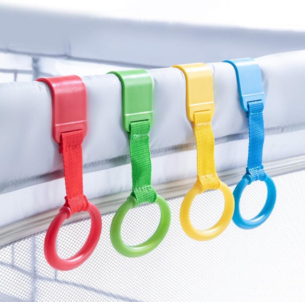 Anillos para Cuna de Bebé Clips de Mano Extraíbles Educativos para Niños Pequeños