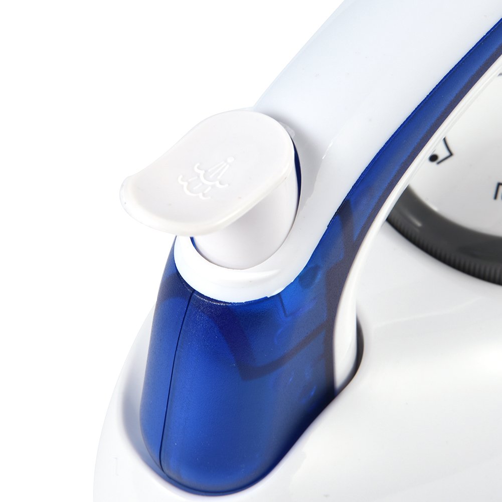 Hztyyier Mini Plancha de Vapor para Ropa, Plancha de Viaje de Vapor de Mano Plegable, Control de Temperatura, Calentamiento Rápido, Planchado en Seco Y Al Vapor(US Plug)