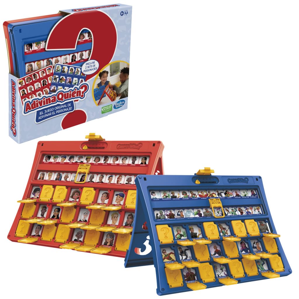 Hasbro Gaming Adivina Quién? - El Juego Original de adivinar el Personaje - Juego de Mesa para niños - Fácil de Montar, para 2 Jugadores, + 6 años