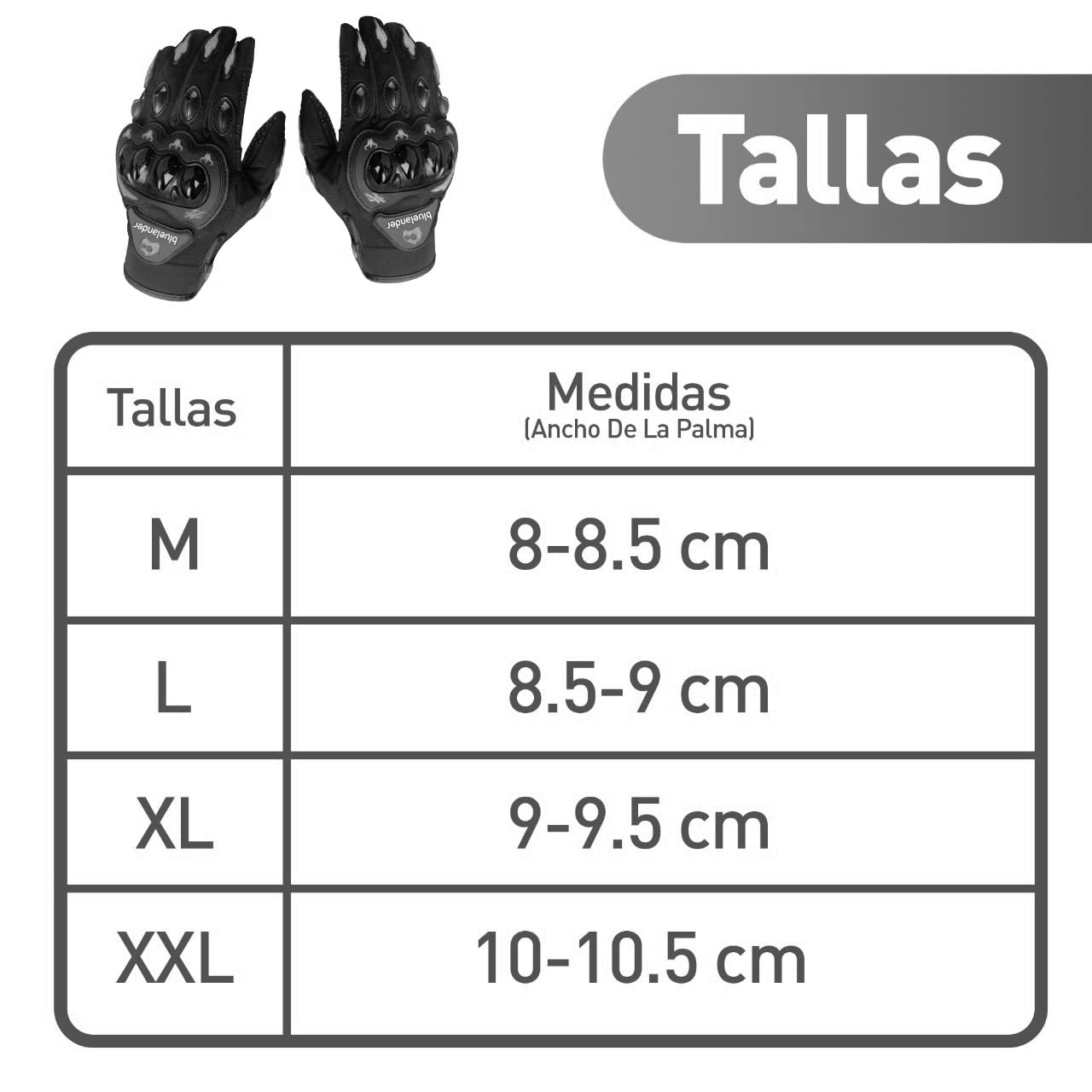 hanylish Guantes para Motociclista, Antideslizante, Cómodos y Ligeros para Hombre y Mujer, Protección Completa con Sensores Táctiles, Accesorios para Moto, Bicicleta y Senderismo (Negro - Gris, XXL)