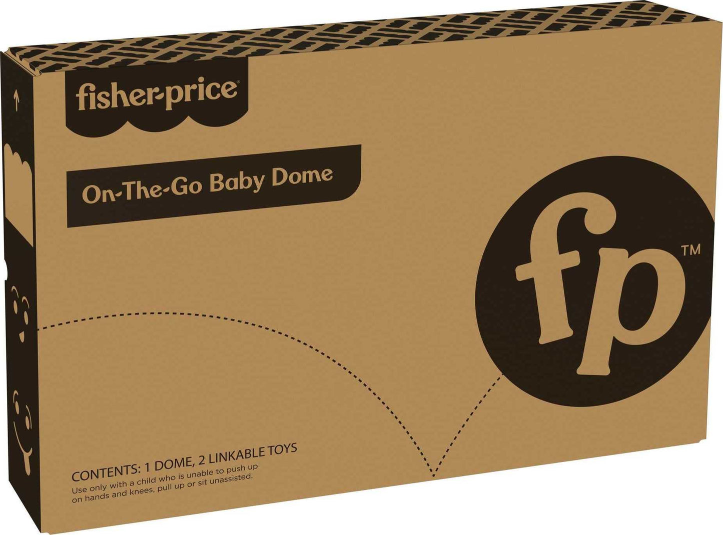 Fisher-Price - Cúpula portátil para bebé, Espacio de Juego de Viaje con Juguetes para recién Nacidos y Dosel, perfección para Cachorros