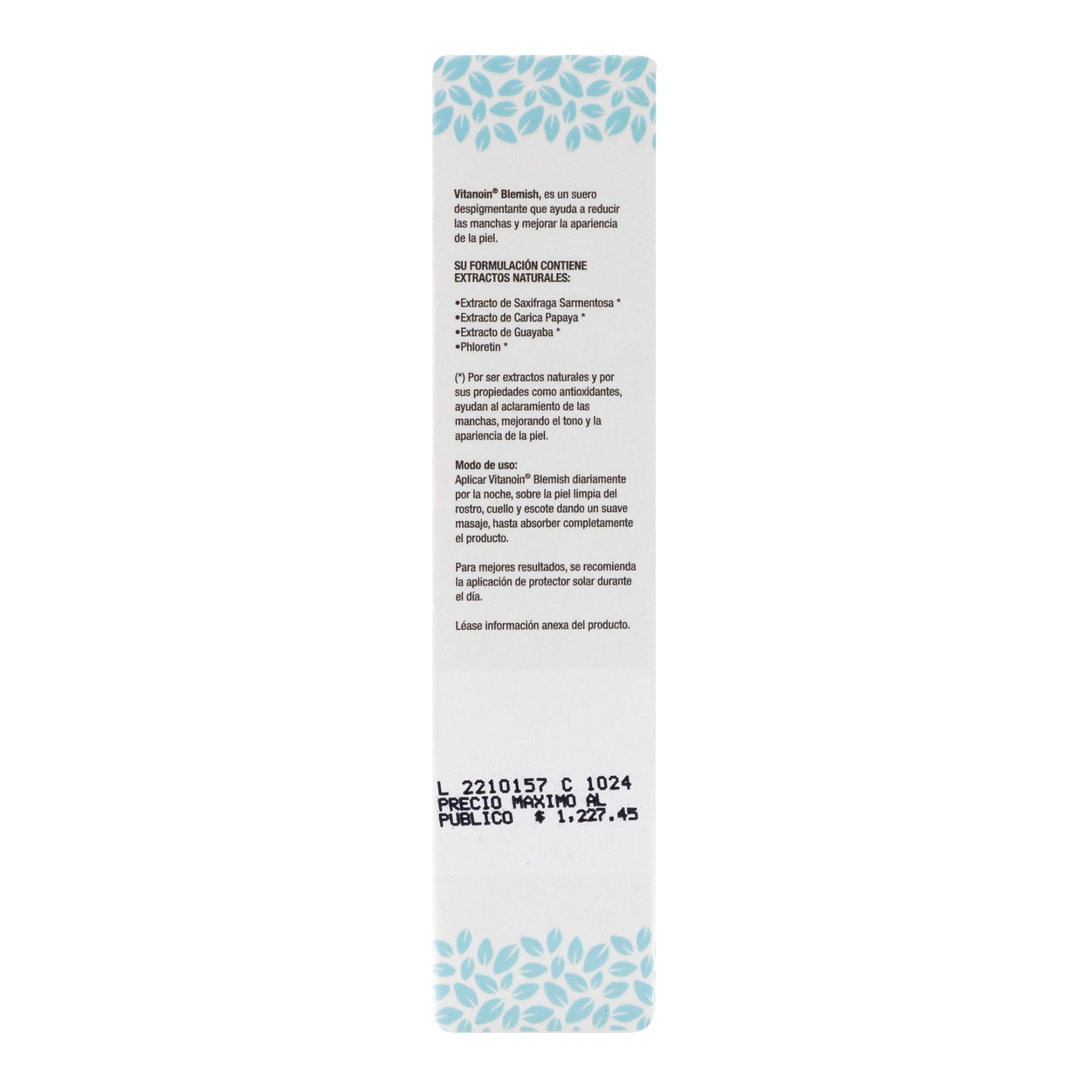 PANALAB Vitanoin Blemish Suero Facial Despigmentante 30 ml