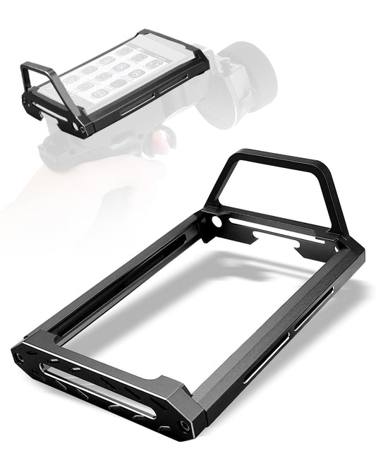 Marco Protector de Transmisor Flysky Negro de Aleación de Aluminio para Coche RC