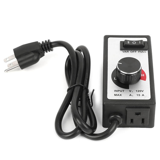 Controlador de Velocidad del Ventilador 1800W Ajustador de Velocidad Variable para Escape de Ventilador Hidropónico en Línea Voltaje de Salida AC120V Corriente Máxima 15A (1m)