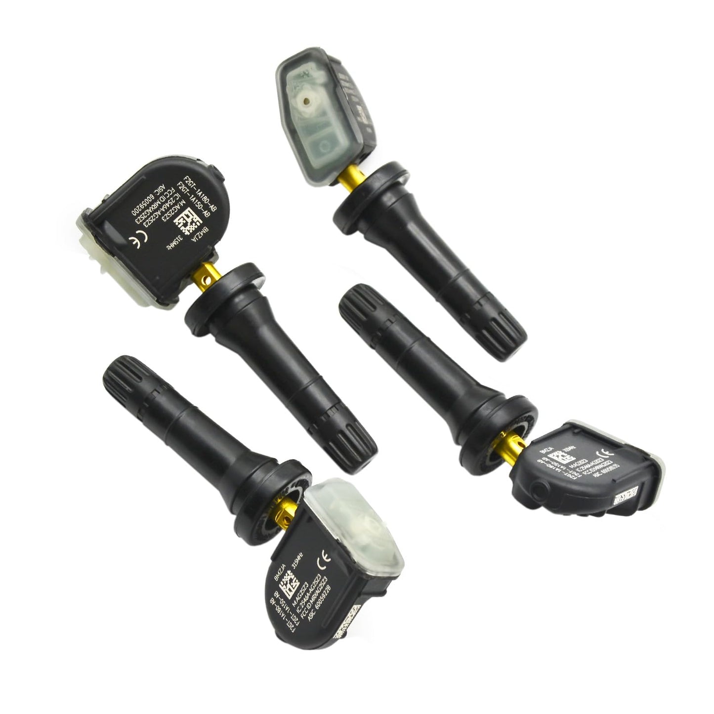 Paquete de 4 Sensores de Presión de Neumáticos IZYSS Programados en 315MHz para Ford y Lincoln