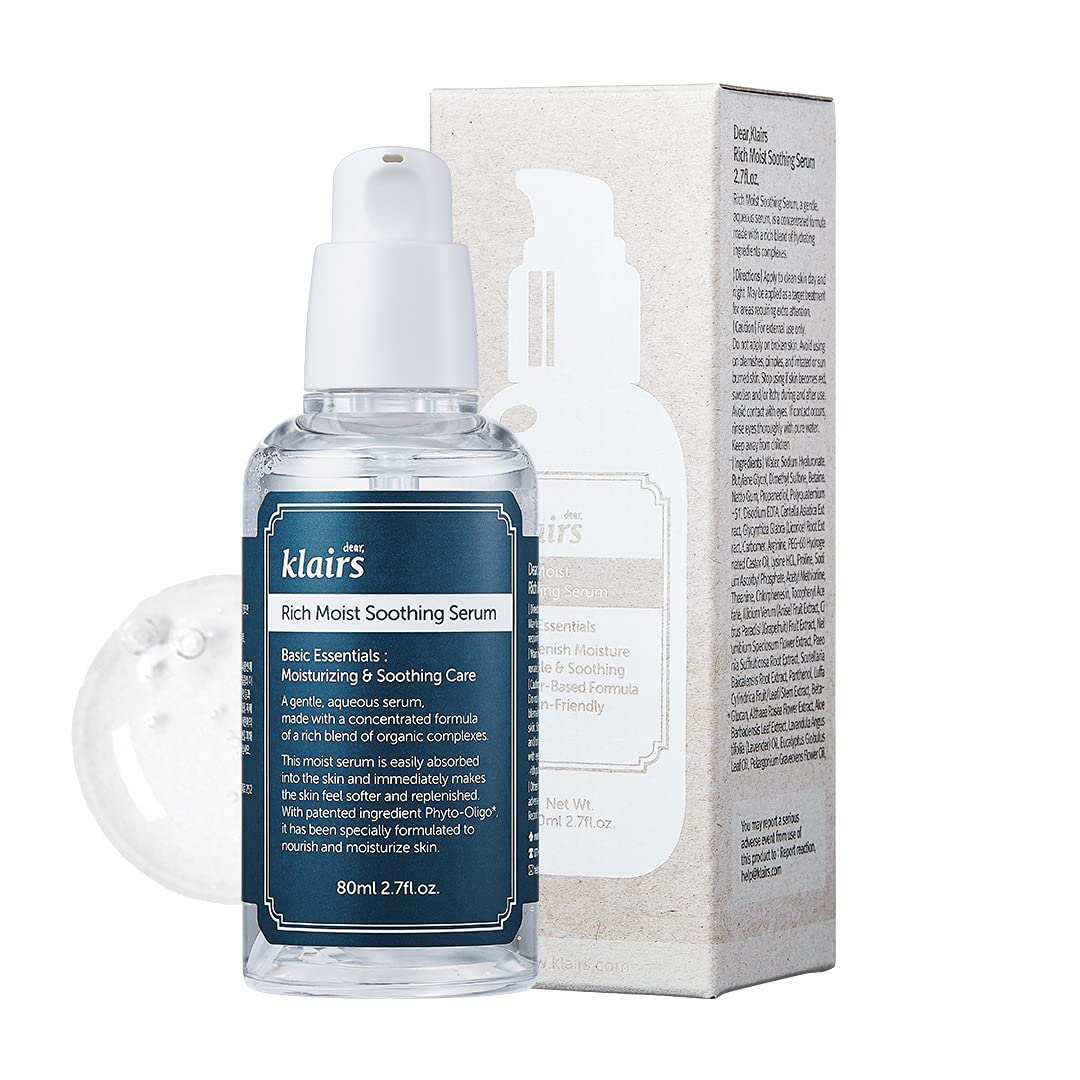 [KLAIRS] Rich Moist Soothing Serum, facial moisturizer, essence, serum, 80ml, 2.7oz