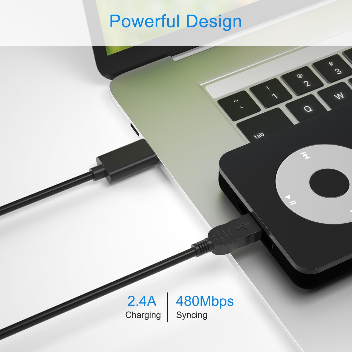 Cable de carga USB-C a Mini USB, cable de carga tipo C a Mini-B compatible con cámara Canon, cargador rápido para GoPro Hero 3+, Ti-84 Plus, driver PS3, Dash Cam, Blue Yeti. Cargador de datos para
