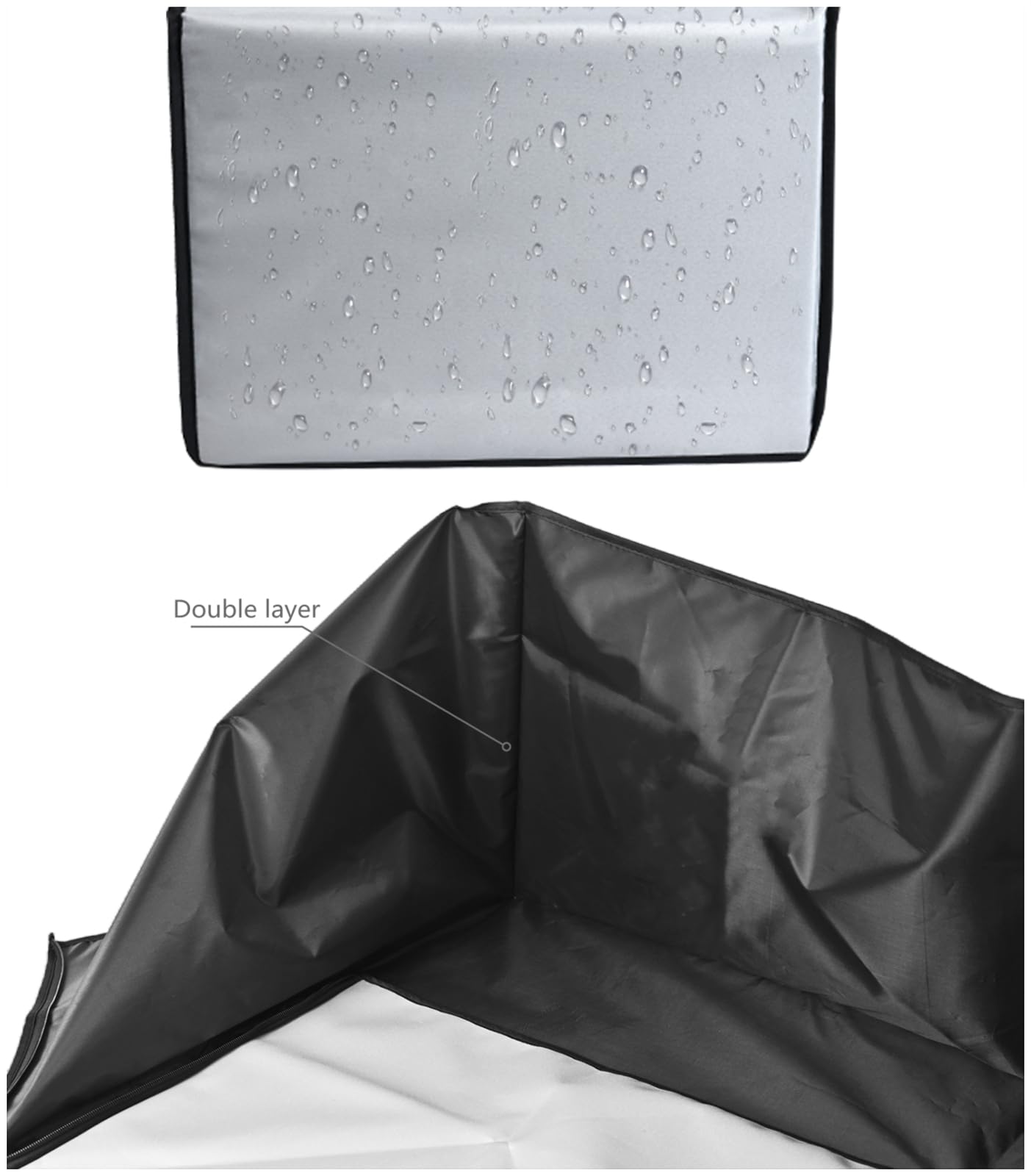 Carcasa de tela resistente de alta calidad, compatible con impresora de inyección de tinta inalámbrica Canon MegaTank G3270/G3260/PIXMA G6020 (gris plateado)