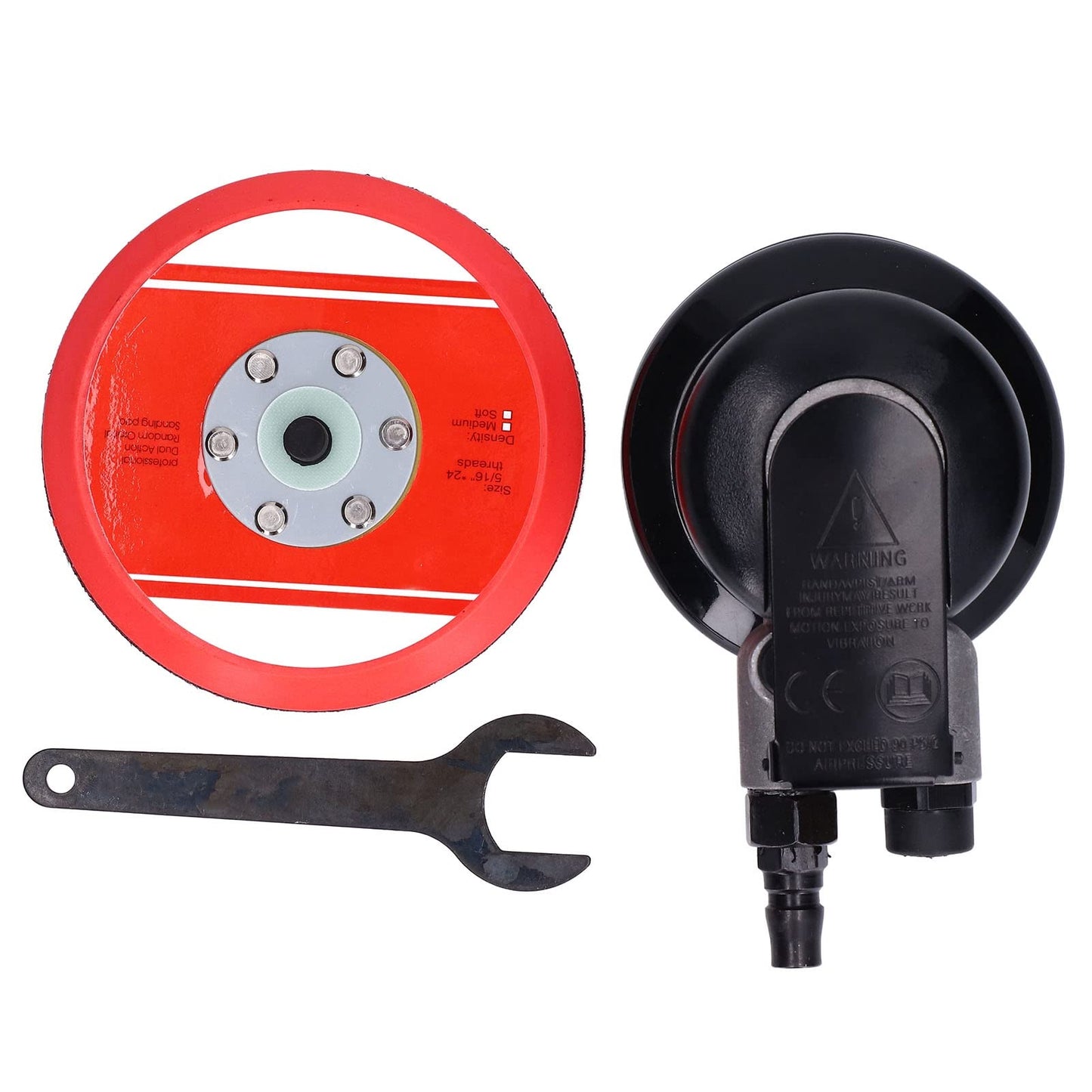 Lijadora Orbital Aleatoria de Aire 12000Rpm Lijadora de Palma Neumática Lijadora de Automóvil de Aire de Aleación de Aluminio