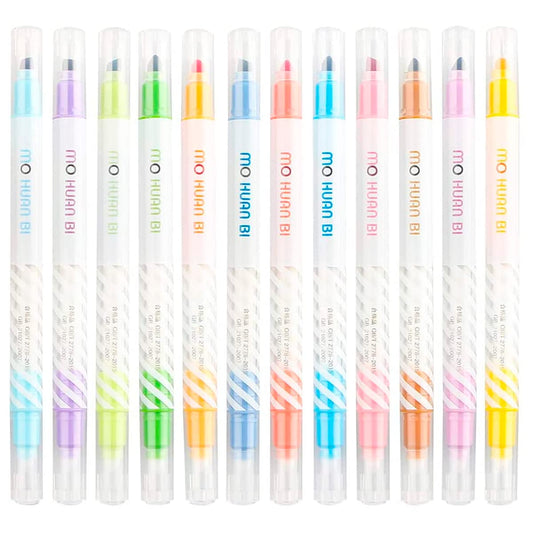 Marcador Mágico VERALY.MX Arco Iris Doble Punta 12 Pz