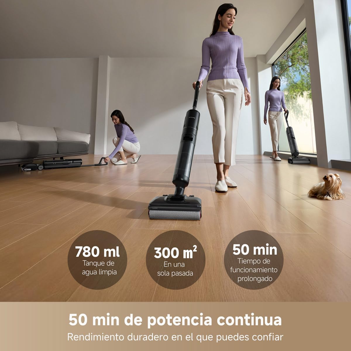 Aspiradora Húmedo Seco Dreame H12 Pro FlexReach Verde Rotación 180° y Autolimpieza