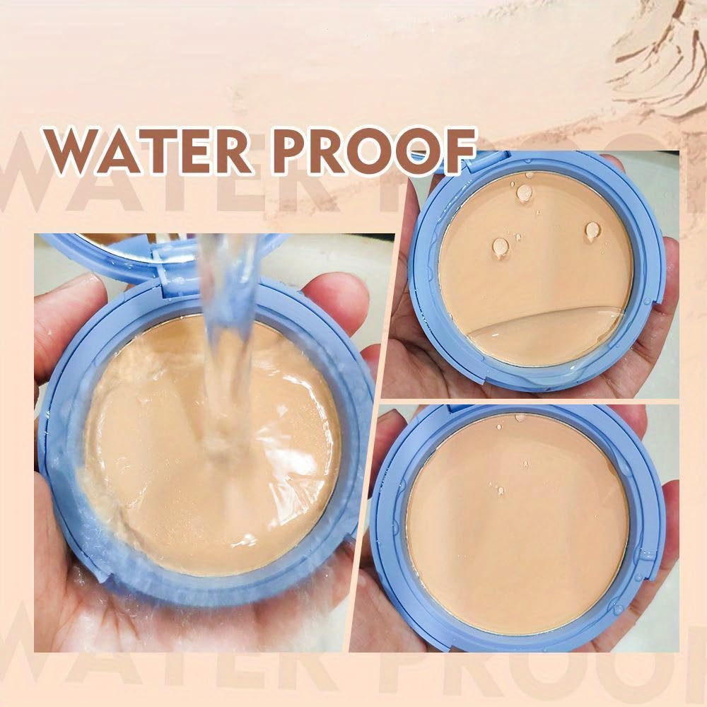 Base Polvo Compacto SACE LADY Control de Aceite Mate, Maquillaje Duradero Con Harina Impermeable, Adecuado Para Cosméticos Femeninos Sin Defectos (03, 0.35Oz)