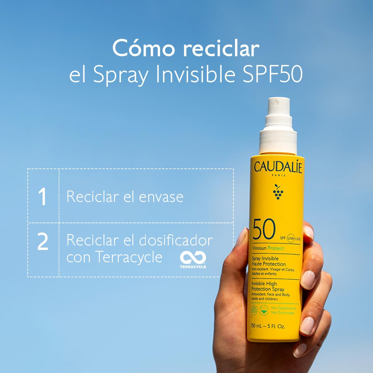 Caudalie Vinosun Protect Spray Invisible Alta Protección SPF 50