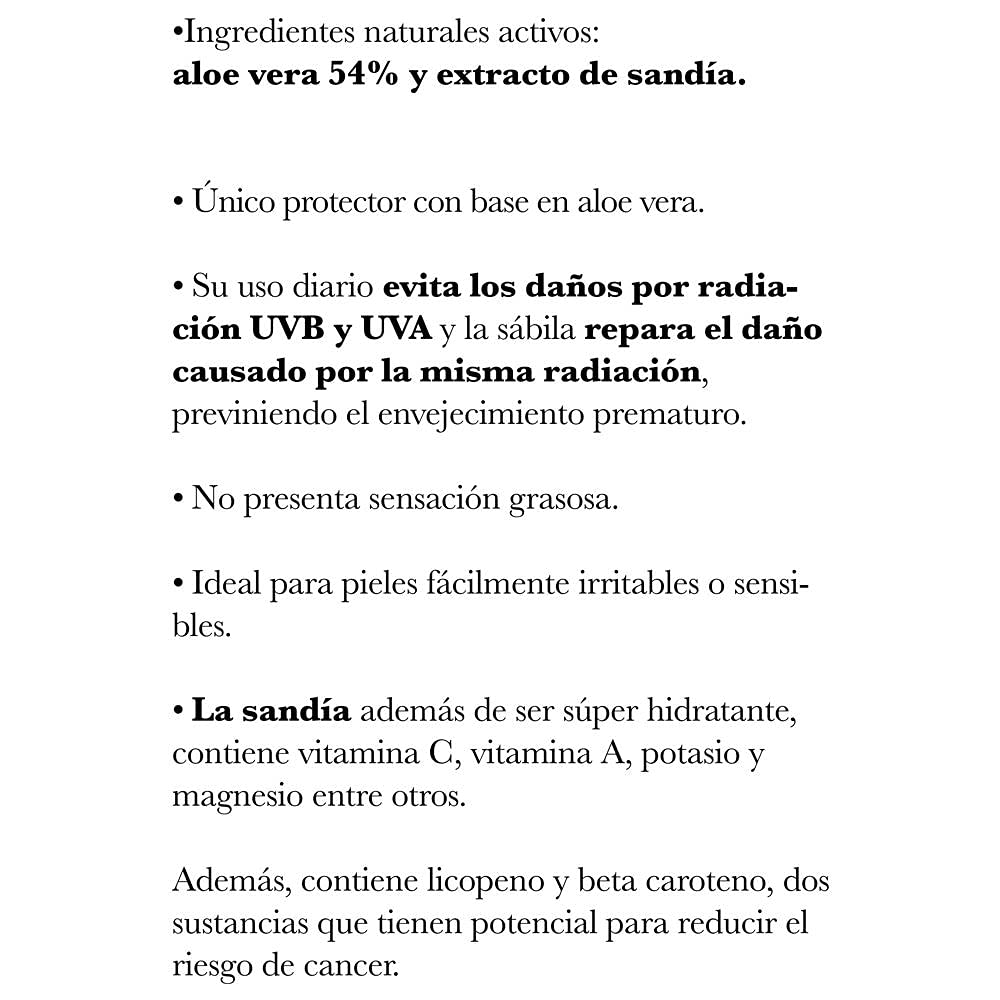 Protector Solar FPS50 Aloe Vera Orgánico