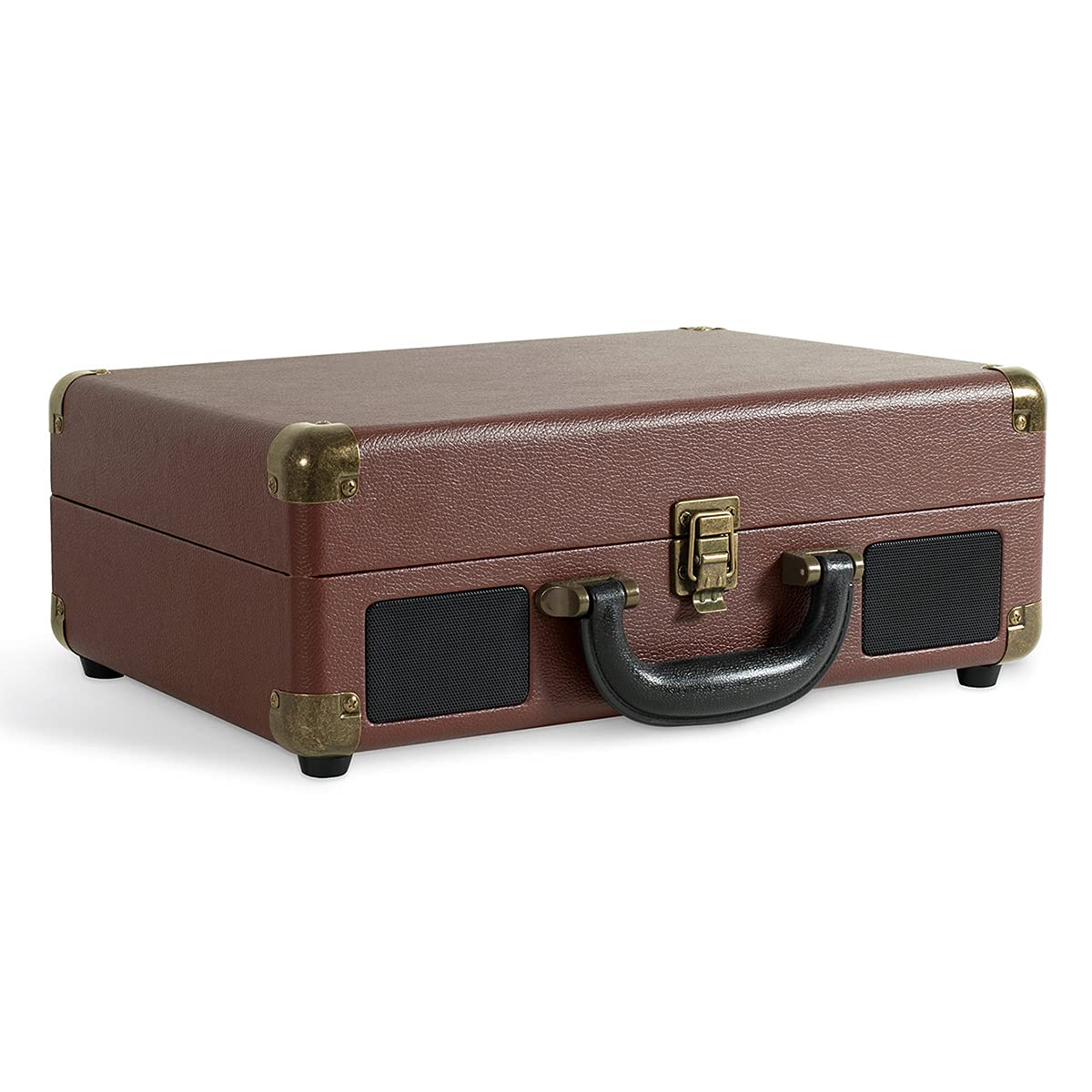 Tocadiscos Maleta Victrola Journey+ Bluetooth Café Oscuro con Bocinas Integradas para Vinilos 33-1/3, 45 y 78 RPM