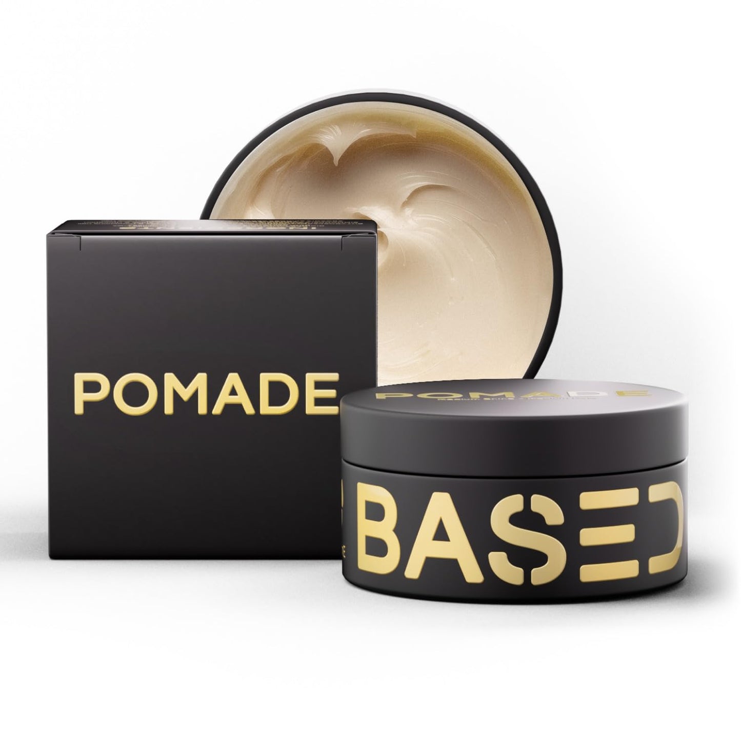 BASED BODYWORKS Pomada Para Hombres Cuidado Capilar De Calidad Con Fijación Media Brillo Y Fragancia Naturales Fácil De Aplicar Y Excelente Para Todo Tipo De Cabello Pomada Hidratante Y Nutr